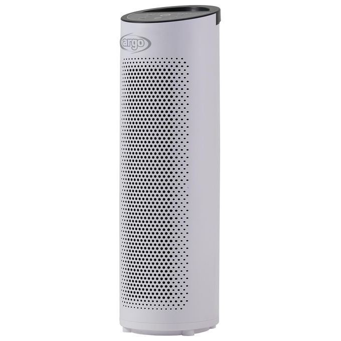 Argoclima Pury Purificatore d'aria per ambienti fino a 20 m² HEPA Pre-filtro Carboni Attivi Ionizzatore 60 dB 35 W colore Bianco Nero