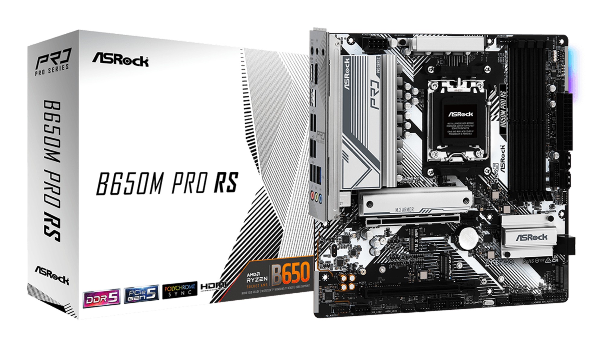ASROCK MB AMD AM5 B650/4DDR5/4SATA3