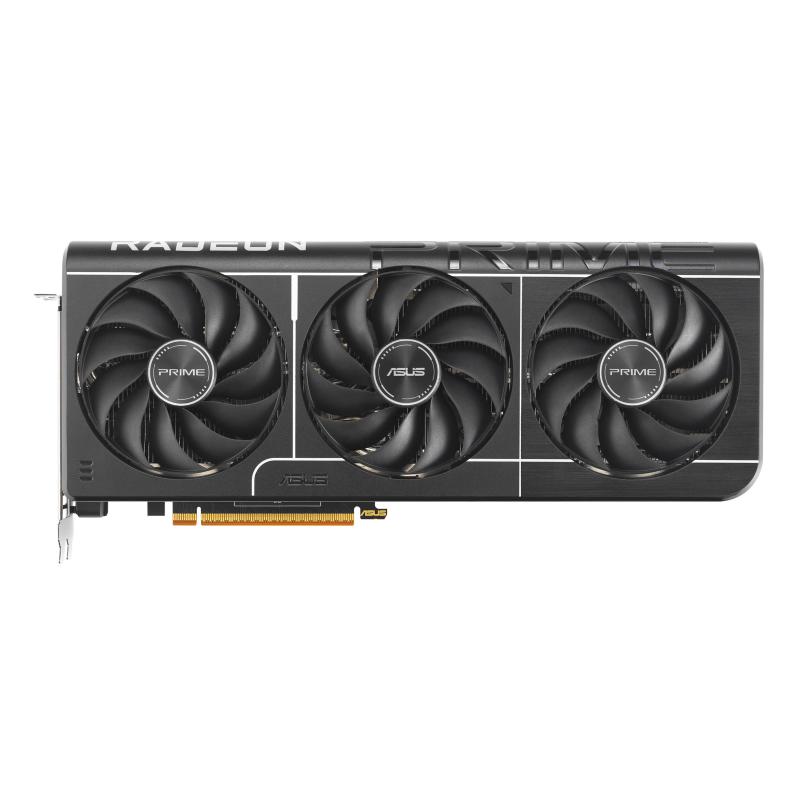 Asus prime -rx9070-o16g amd radeon rx 9070 16 gb gddr6 triple fan pci express 5.0 - 1 x hdmi 3 x displayport