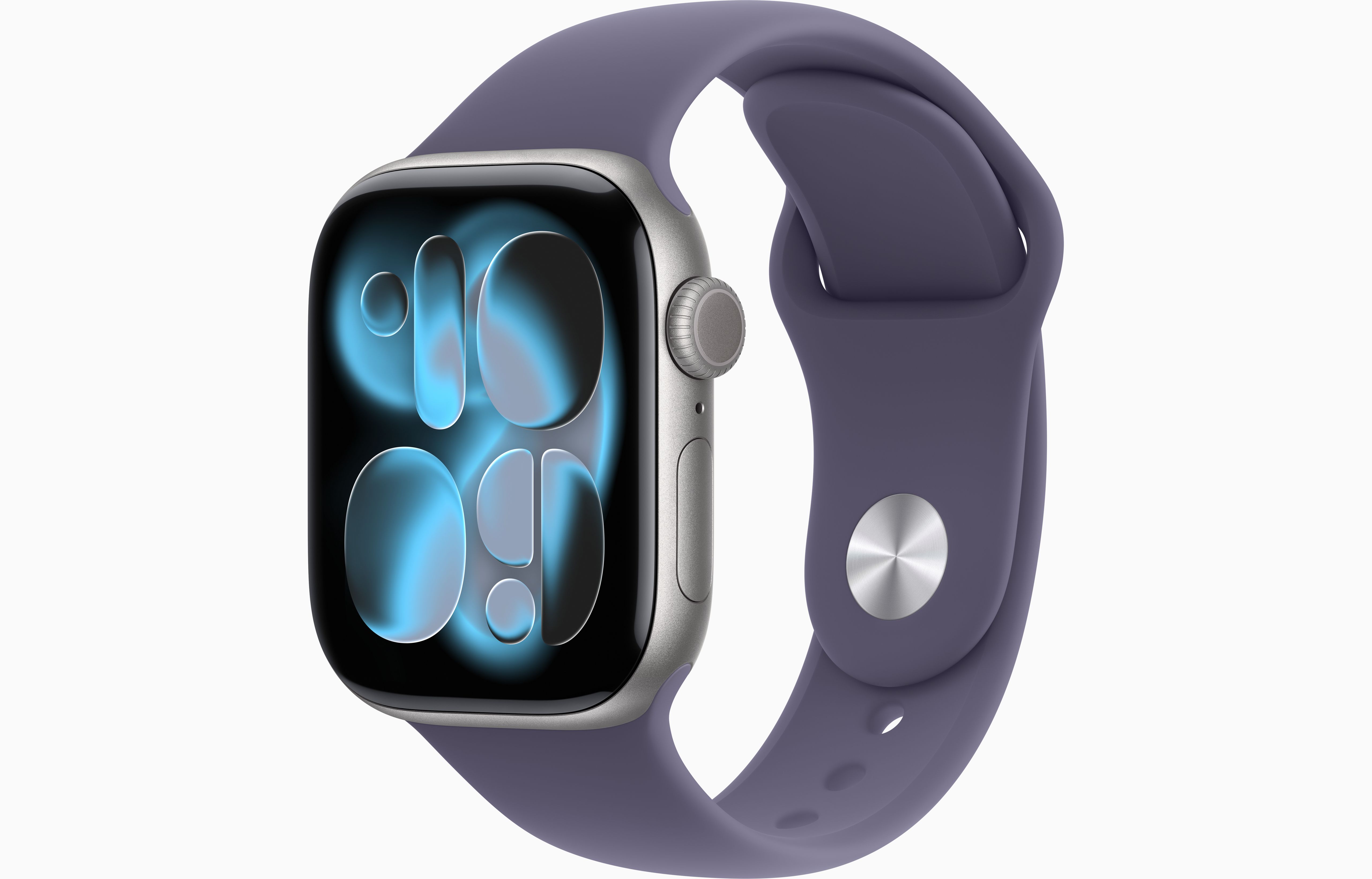 AW S11 GPS+CELLULAR 46mm Silver Aluminium Case with Purple Fog Sport Band - M/L