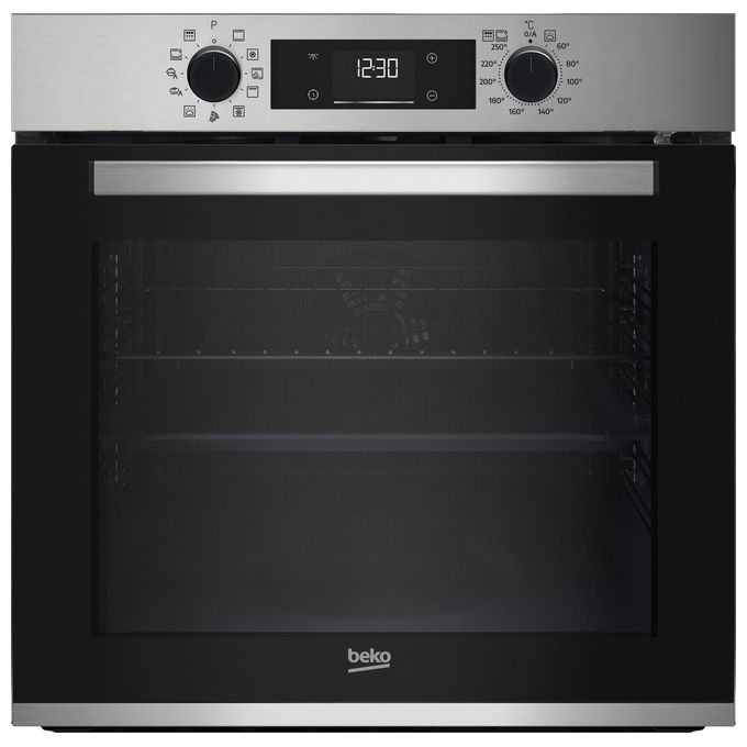 BEKO Forno Multifunzione Pirolitico BBIMP2300XP 11 Funzioni 71 Litri Nero e Acciaio