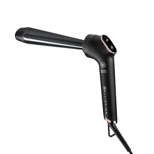Bellissima Imetec Glam Waves, Ferro Arricciacapelli, Forma Conica, Display, 5 Temperature, Rivestimento Ceramica Diamon e Cheratina, Calore Costante, Pun