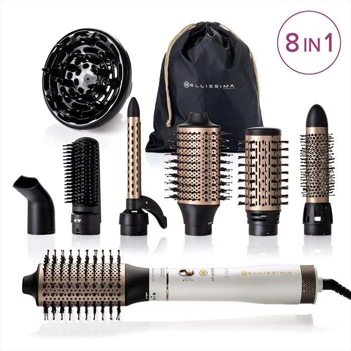 Bellissima Imetec - Modellatore Ad Aria Calda Air Wonder-oro, Bianco