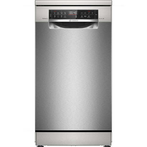 Bosch Serie 6 SPS6YMI14E Lavastoviglie SLIM da libera installazione 10 coperti Acciaio spazzolato anti-impronta Classe B