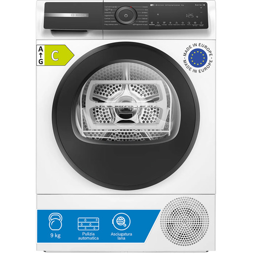 Bosch WQH245A0IT Serie 6 Asciugatrice a pompa di calore 9 kg Bianco