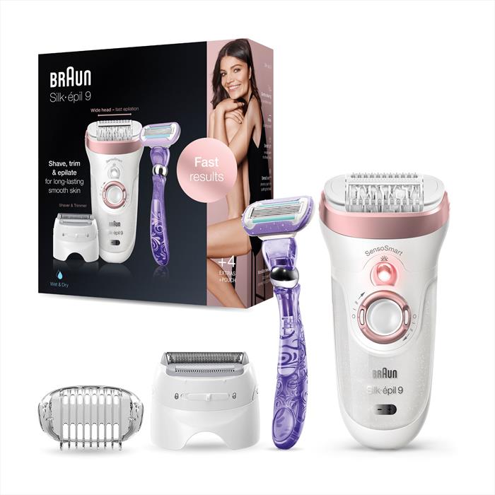 Braun - Silk-épil 9 9-870-bianco/oro Rosa