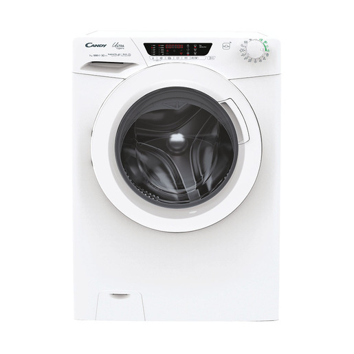 Candy Ultra, Lavatrice Slim 7 KG, 10% più efficente della classe A, 1200 giri, Bianco, Inverter, Wi-Fi, Ciclo Igiene, HE4 1274TWM6/1-S