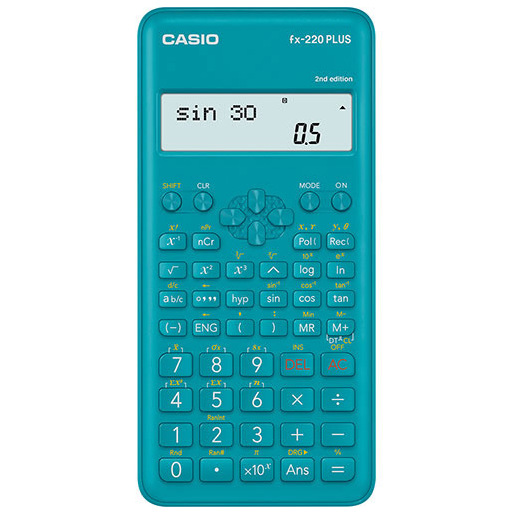 Casio FX-220 PLUS-2 calcolatrice scientifica, 181 funzioni, display a 2 linee e alimentazione a batteria