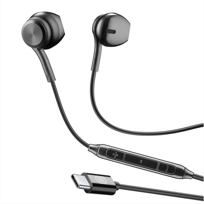Cellularline - Auricolare Cuffia Aucapsulemstypec2k-nero