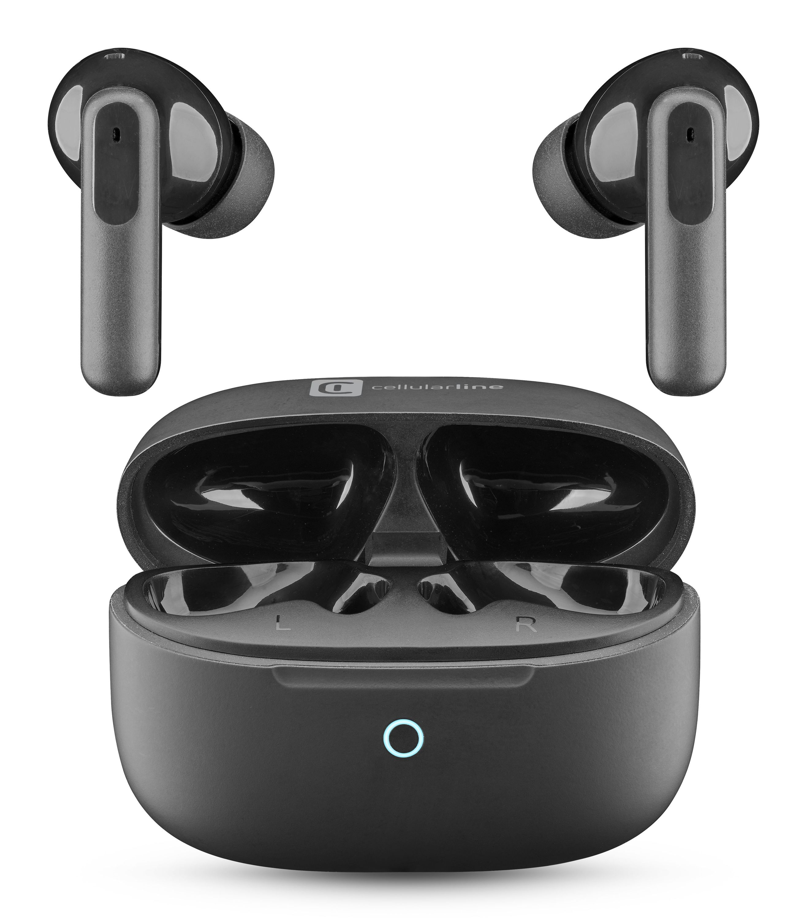 Cellularline Auricolari TWS Bluetooth con custodia di ricarica Btsynctwsk