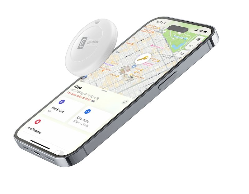 Cellularline Localizzatore Bluetooth Bttracy1w Bianco