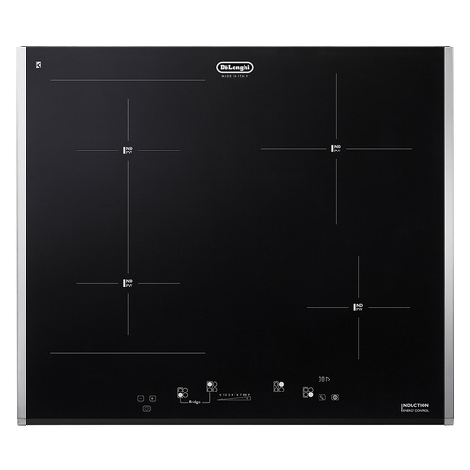 De’Longhi PIN 65 TC Nero Da incasso 60 cm Piano cottura a induzione 4 Fornello(i)