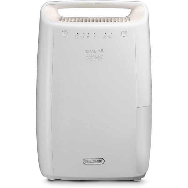 De’Longhi Tasciugo AriaDry - Deumidificatore, Capacità deumidificazione 10l/24h, Serbatoio 2,1L, Bianco (DEX210SF)