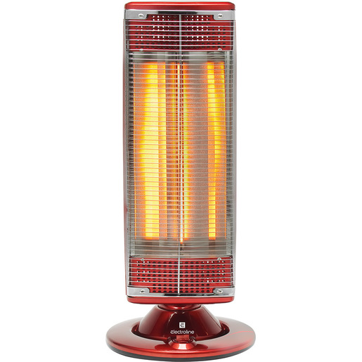 Electroline CHE125RO stufetta elettrica Interno Rosso 1200 W Riscaldatore ambiente elettrico a infrarossi