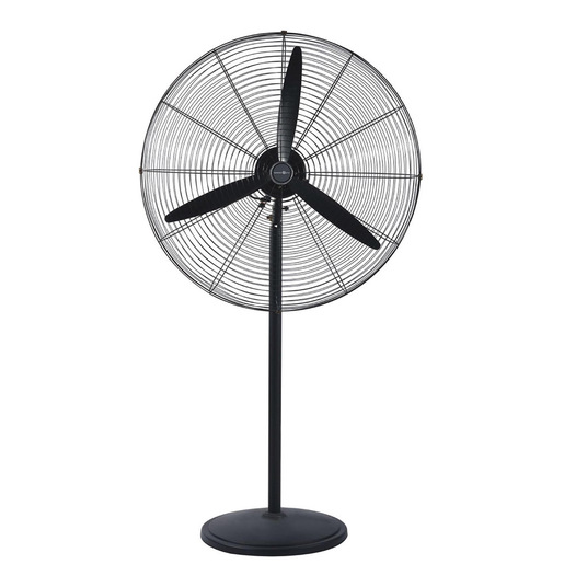 Electroline Ventilatore a piantana 3 pale 65cm adatto a grandi ambienti nero metallizzato