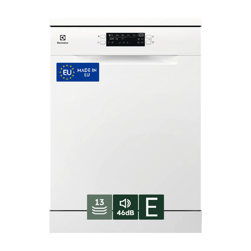 Electrolux Lavastoviglie Libera Installazione 60 Cm - Bianco 13 Coperti Classe E 46 Dba ESA47200SW MADE IN EUROPE