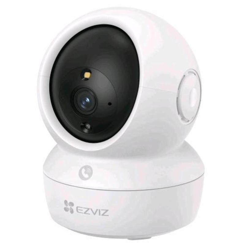 Ezviz h6c pro telecamera da interno motorizzata full hd 2mpx con tasto di emergenza wi-fi pattugliamento automatico