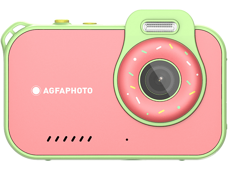 Fotocamera Digitale per bambini Realikids Cam Waterproof 2, 12 megapixel, display a colori da 2,8", impermeabile fino 3 metri, Rosa
