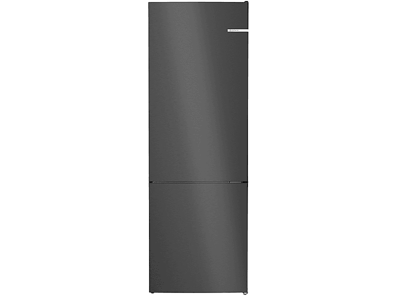 FRIGORIFERO COMBINATO BOSCH KGN492XCF, Capacità netta totale 440 l, Rumorosità: 35 dB(A), 4 ripiani, Dimensioni: L 70 cm A 203 P 66,7 cm, BlackSteel antimpronta, Classe C