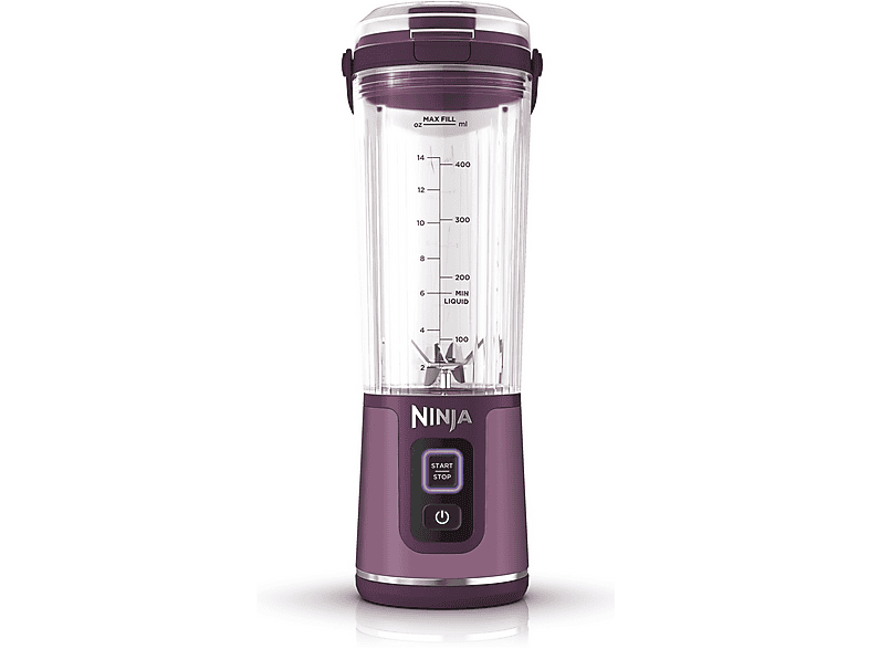 FRULLATORE NINJA BLAST PORTATILE, Potenza 7,4 W, Caraffa da 0.53 l, 1 velocità, Plastica e alluminio, Rosa