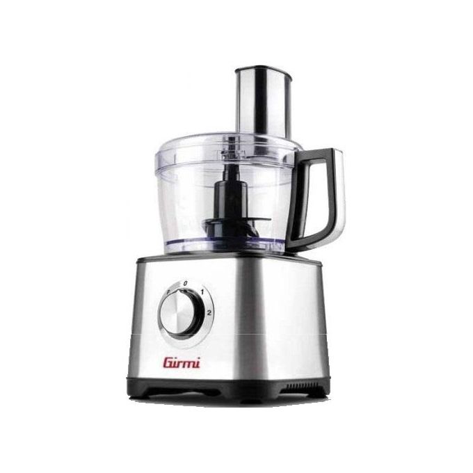 Girmi RB76 Robot da cucina Multifunzione 600W ciotola 1.2L 2 velocita' funzione Pulse accessori inclusi colore Nero Acciaio inox