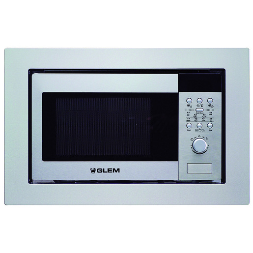 Glem Gas GMI203IX forno a microonde Acciaio inox Microonde con grill Da incasso 20 L 800 W