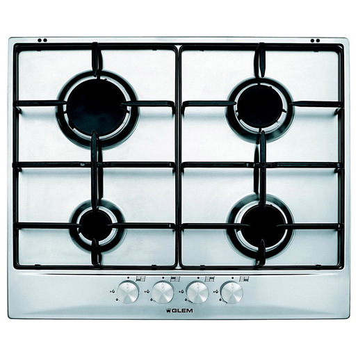 Glem Gas GT64IX piano cottura Acciaio inossidabile Da incasso 60 cm 4 Fornello(i)