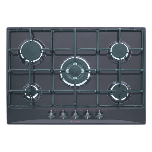 Glem Gas GT755AN piano cottura Antracite Da incasso 70 cm 5 Fornello(i)
