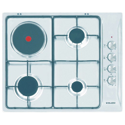 Glem Gas GTL647IX piano cottura Acciaio inossidabile Da incasso 60 cm Combi 4 Fornello(i)