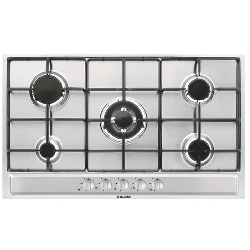 Glem Gas P95FXV piano cottura Acciaio inossidabile Da incasso 86 cm 5 Fornello(i)