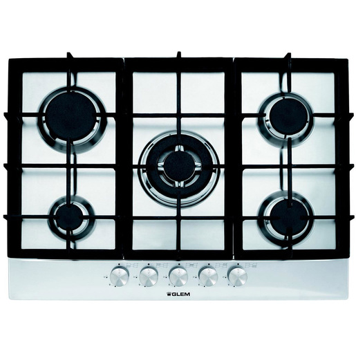 Glem GT755HIX Incasso Piano cottura a gas Acciaio inossidabile piano cottura