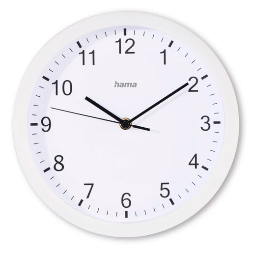 Hama Elba Orologio al quarzo Rotondo Bianco