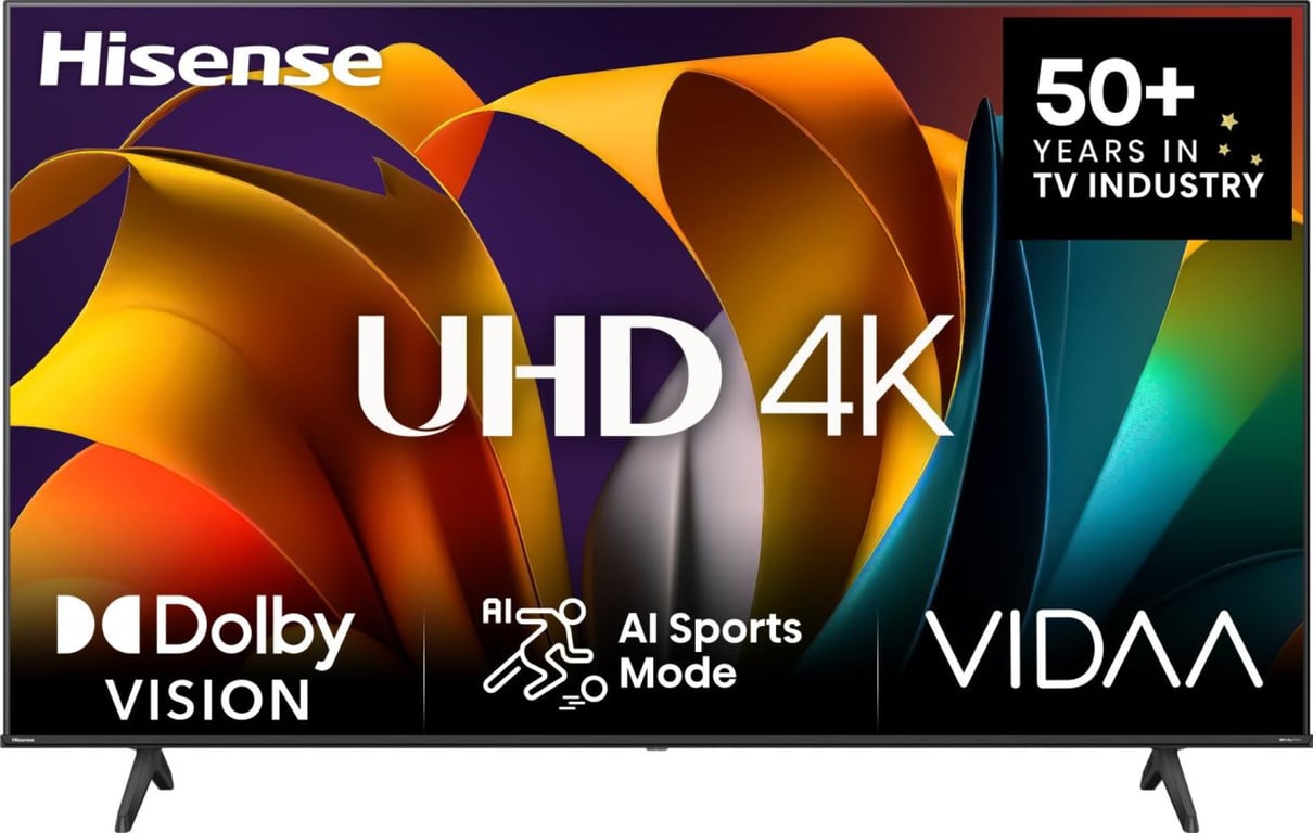 Hisense 55A6N TV 139,7 cm (55 ) 4K Ultra HD Smart TV Wifi Nero 300 cd/m² (HDTV) - Nuevo