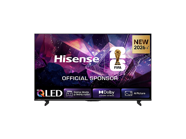 HISENSE 65Q7S PRO, Smart TV QLED 144Hz 65" 4K, Audio Dolby Atmos, VIDAA OS con 1000+ APP, Vision IQ, HDR 10+, Native Game Mode, AirPlay2, Alexa Built-in, lativù 4K