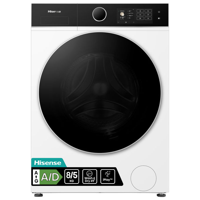 Hisense WD5I8043BWF lavasciuga 8-5kg carica frontale bianca