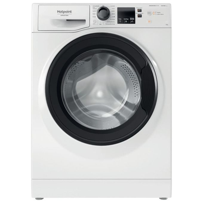 Hotpoint NF1046WK IT Active 40 Lavatrice Frontale 10 Kg 1400 rpm Classe A Motore Inverter Igiene Vapore Anti Allergy (85x59,5x60,5 cm) colore Bianco