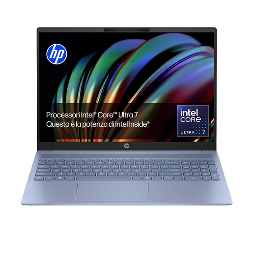 HP Pavilion 16-af0020nl Intel® Core™ Ultra 7 155U Computer portatile 40,6 cm (16'') 2K 16 GB LPDDR5x-SDRAM 1 TB SSD Wi-Fi 6 (802.11ax) Windows 11 Home Bl