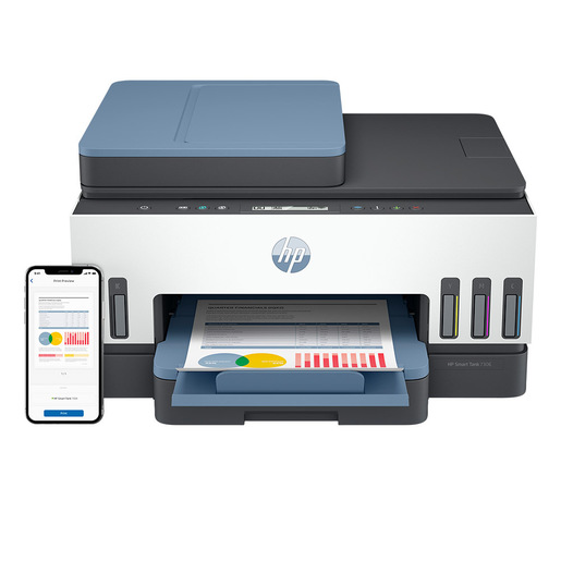HP Smart Tank 7306 Wireless All-in-One Colore Stampante, Stampa fronte/retro; fotocopiatrice, scanner