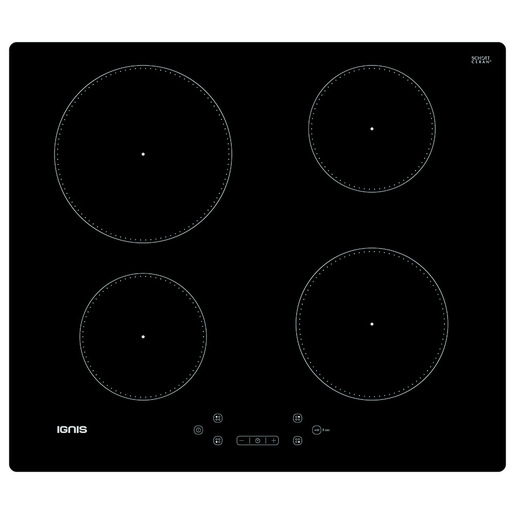 Ignis GS 09Q60 NE Nero Da incasso 60 cm Piano cottura a induzione 4 Fornello(i)
