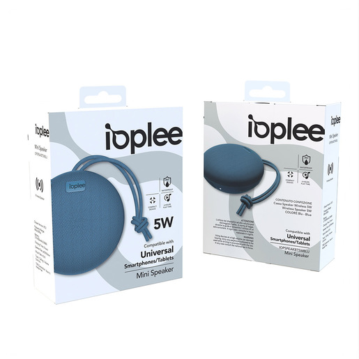 IOPLEE Cassa Speaker Wireless 5W - Blu