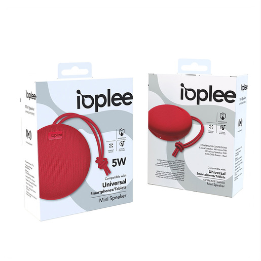 IOPLEE IOPSPEAKER5WR altoparlante portatile e per feste Rosso 5 W