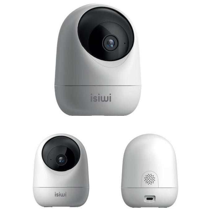 Isiwi Orb Telecamera Wireless 1080P 2Mpx Dome motorizzata IR LED Audio Bidirezionale Sd Card