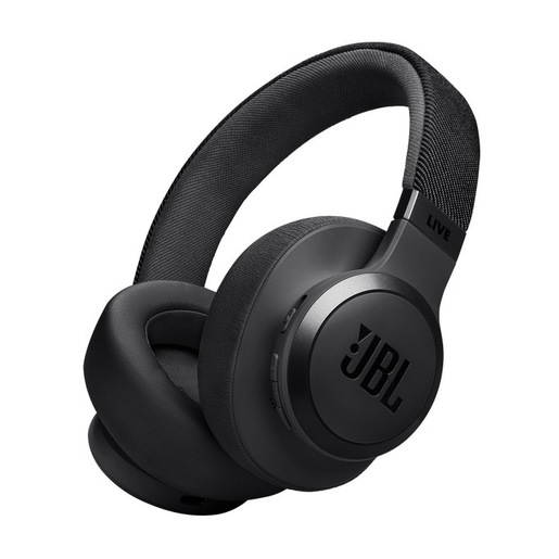 JBL Live 770 NC Cuffie circum-aurali wireless con cancellazione del rumore adattiva, Nero