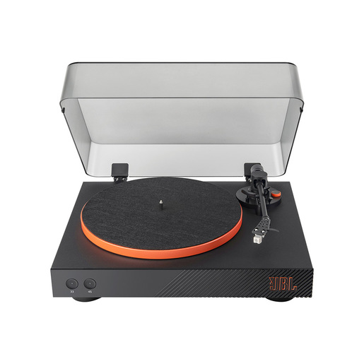 JBL Spinner BT Giradischi Bluetooth con trasmissione a cinghia Nero, Arancione