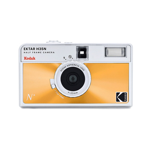 Kodak EKTAR H35N Macchina da presa compatta 35 mm Arancione, Argento
