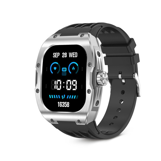 Ksix Hero 4,95 cm (1.95'') AMOLED 45 mm Digitale 410 x 502 Pixel Touch screen Metallico