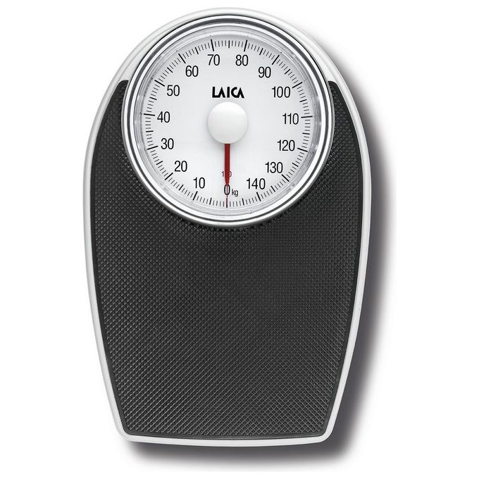 Laica PS2024 Bilancia Pesapersone Meccanica Analogica Portata 150 Kg Senza Batterie colore Bianco Nero