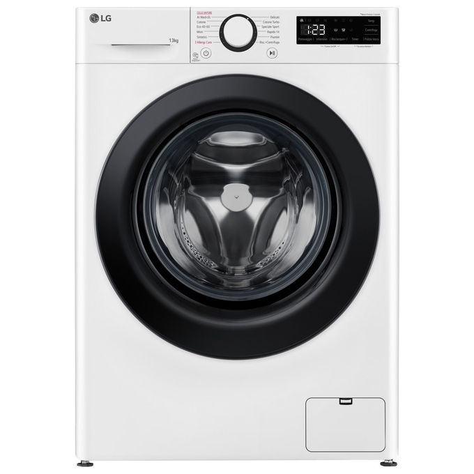 LG F4R3013NSWB Serie R3 Lavatrice Frontale 13 Kg 1400 rpm Classe A AI DD Vapore Allergy Care (85x60x61,5 cm) colore Bianco
