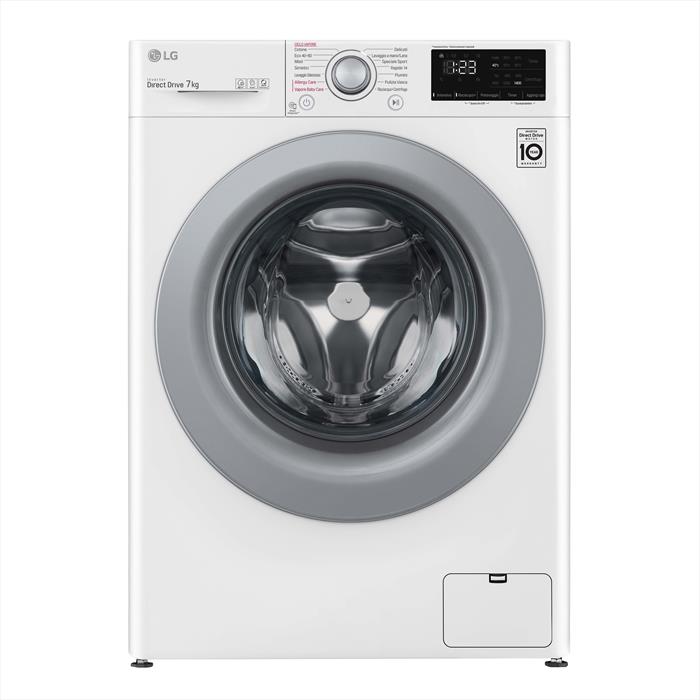 Lg - Lavatrice F2wv3s7s4e 7 Kg Classe D-white