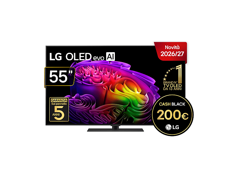 LG OLED evo AI G6S OLED55G66 TV OLED, SMART TV, 55 ", Processore a11 4K Gen3, Dark Satin Silver, Classe E